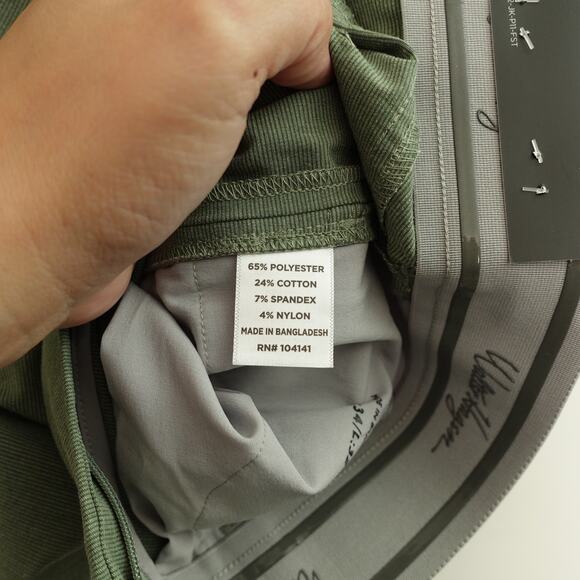 NWT Walter Hagen Mens P11 Textured 5 Pocket Golf Pants Forest Pine Size 34x32 - Picture 5 of 7